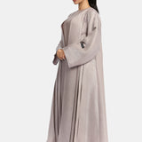 ABAYA YARA PURPLE TAUPE
